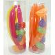 4 Banana Stirrers and 8 pcs Mixed Fruit ice cubes set, 90205