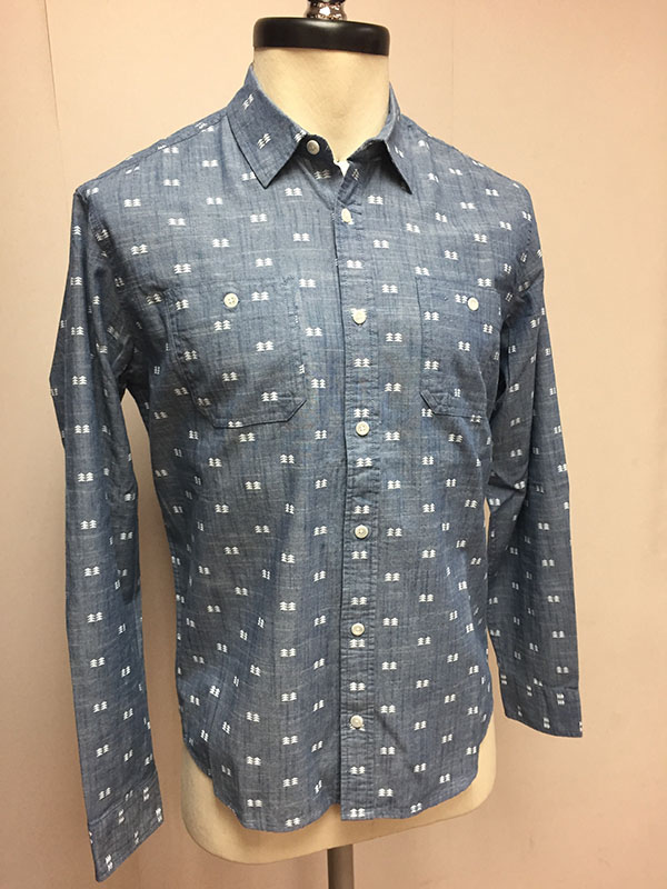 Cotton Printed Chambray Shirt