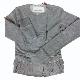 Ladies' zip front with ruffles knit top