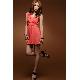Sell Elegant Sexy One Shoulder Design Short Formal Dress Watermelon Red