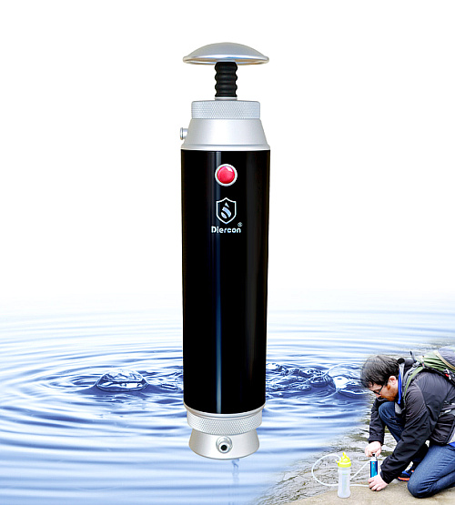 Diercon Pocket Water Filter Packpacking Portable Water Filtration Outdoor Sports Water Microfilter