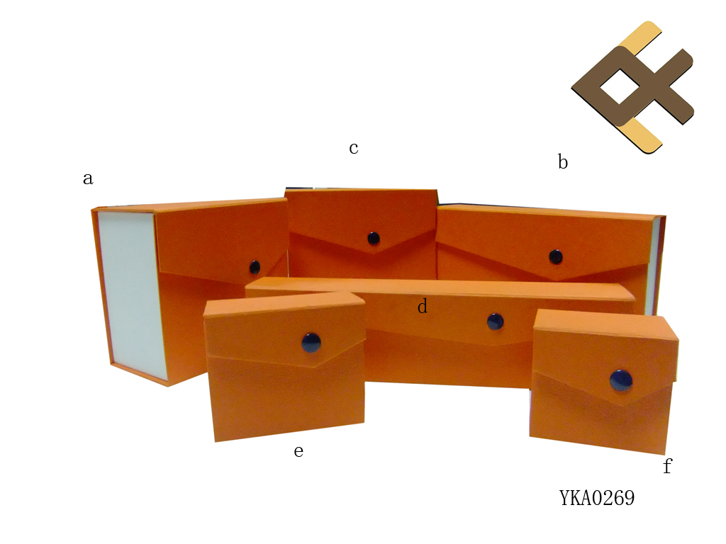 Cardboard Jewelry Box Sets With Button Snap