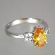 SILVER RING W/CZ STONE, KA20121R