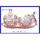 Glass Candy Jar, Glass Candy Box, Glass Gift Box, Tableware, CJ-504-3R