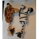 Plush Toy With Rope, Zebra And Giraffe Head