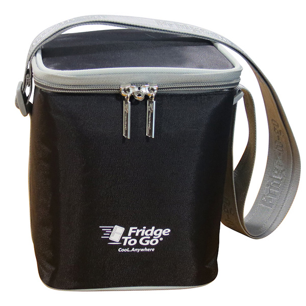 Goldia Black Portable Shoulder Cooler Ice Bag With Foil Laminated Insulation