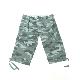Printed cotton canvas 3/4 shorts