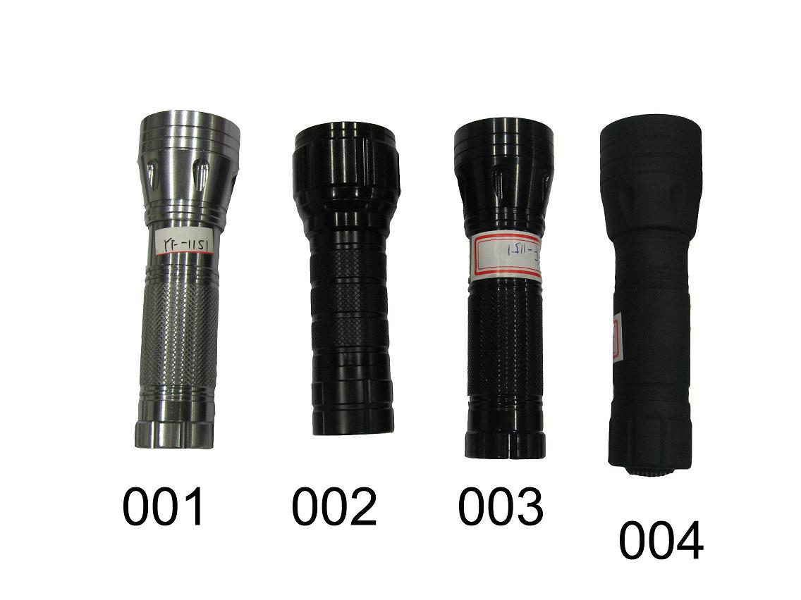 1W rechargeable aluminium flashlight
