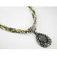 Lace necklace with star crystal pendant