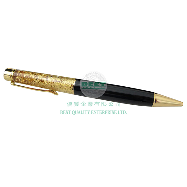 24K Gold Leaves Ball Pen