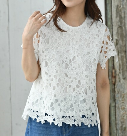 Embroidery Fabric Pullover