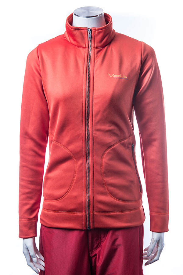 Orange Ladies' Woman's Slim Fit Outdoor Spring Autumn Super Stretch Knitted Jacket 36~46