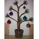 14 inches Pine Needle Tree with Ornament Balls, U-26008