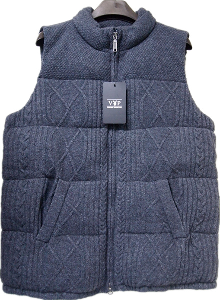 MEN'S CABLE DOWN FEATHER FILLED VEST