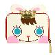 Bunny King Head Shape Wallet, 7-2814