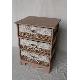 wooden cabinet with willow basket, ls101011