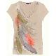 Large Feather Sublimation Transfer Printing Tee Shirt