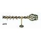curtain rod hardware, Antique-brass 2813