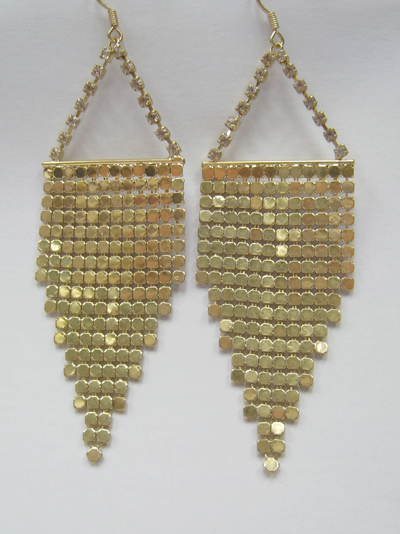 Metallic Block Earring