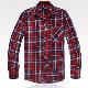 Men's Long-sleeved Fleece Yarn Dye Shirt