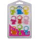 Silicone Animal Glass Markers (9 pcs), GLAMAR-S9-EXP