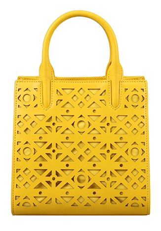 Yellow / Light Pink / Grey Small Cowhide Leather Fashion Casual Top Handle Ladies' Handbag Shoulder Bag