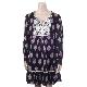 Ladies' lace neck floral dress