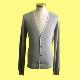 Woven Trim Knitted Cardigan, BS49123A1