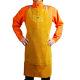 Golden Leather Chest Protective Bib Apron, AP-6101