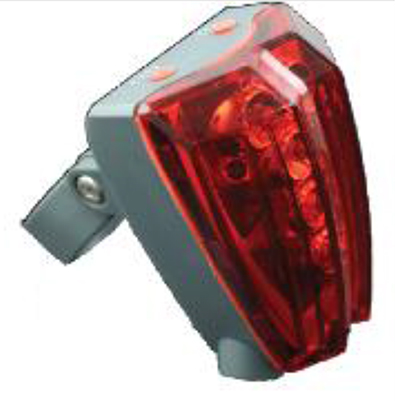 Laser Beam LED Super bright Safety Easy-fit Best Front and Rear Cycle Weather Proof Lighting - Fits All Bikes (AAA Battery Version)