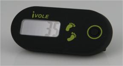 Black Cute Simple Accurate Easily Operation 3D Sensor Portable Step Counter