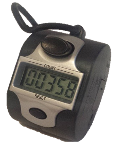Colorful Hand Digital Tally Counter 5 Digital Resettable Electronic for Counting Event