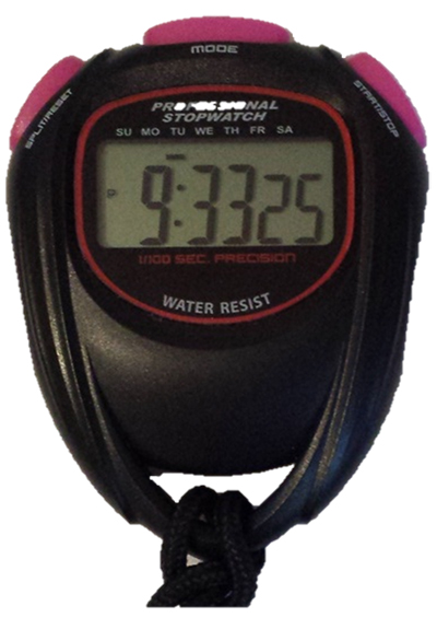 Stopwatch with Large Display Lanyard Alarm Self-Serviceable Battery Sports Stopwatch