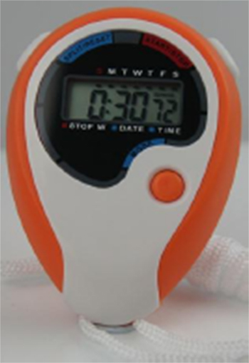 Simple Water Resistant Electronic Digital LED Display Button Sports Stopwatch