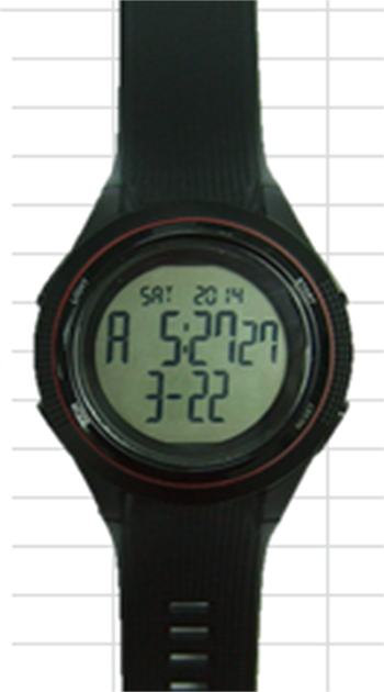 Tidbit Functional Count Down Chronograph Alarm Dual Time Zone Backlight Calendar Display Sports Watch