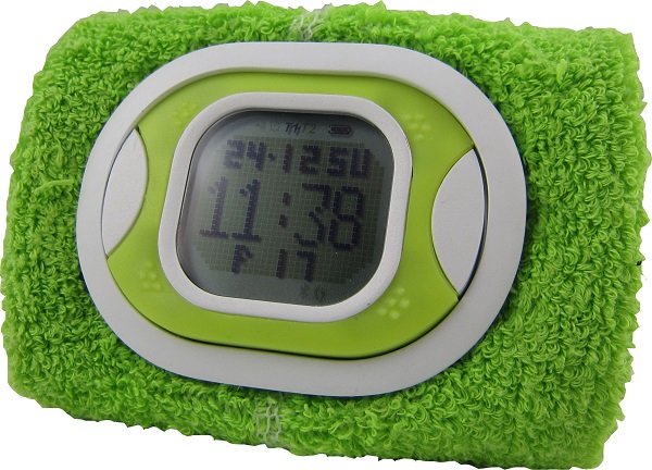 Tidbit Strapless Step & Calorie Burning & Distance Traveled Count USB Rechargeable Water Resistant FSTN LCD Stopwatch Washable & Detectable Sweatband