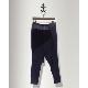 NAVY ASYMMETRIC KNIT PANTS, 261cc598