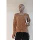 Long Sleeved Brown Pullover, C2-A123 