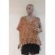 Short-bat Sleeved Brown Pullover, C2-A119 
