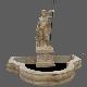 Yellow Travertine Statue Fountain, HT-001