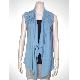 Knitted with crochet shoulder cardigan