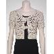 Crochet with pompom cardigan, 883144