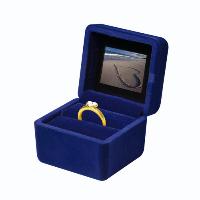 Ring Box With 1.8 inches Digital Photo Frame, Blue