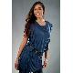 Ruffle Knit Dress, KW1007