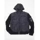 Hood Front Zip Woven + Sweater Jacket, KW1027