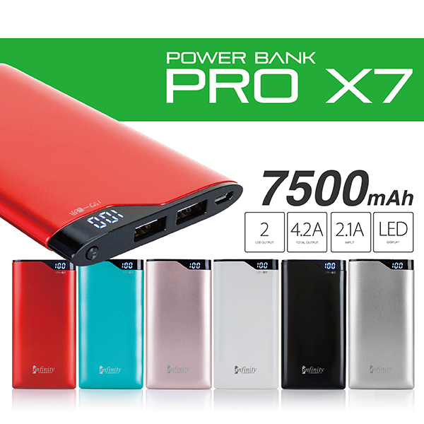 Infinity-Pro X7 7500mAh Powerbank