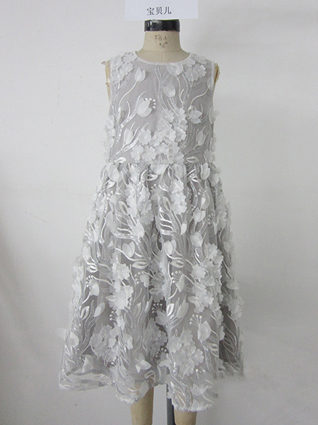 3D Petals Embellished Dress