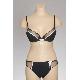 Rigid Embroidery with Ribbon Bra Set