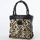 Raffia/cow leather handbag, mod.2