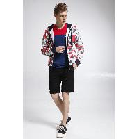 Men's 100% Cotton Zip-up Hoodie Jacket